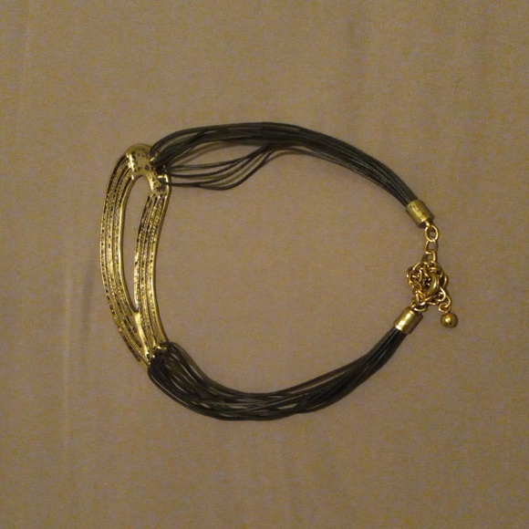 Chico's Gold and Black Adjustable Necklace - Picture 3 of 6